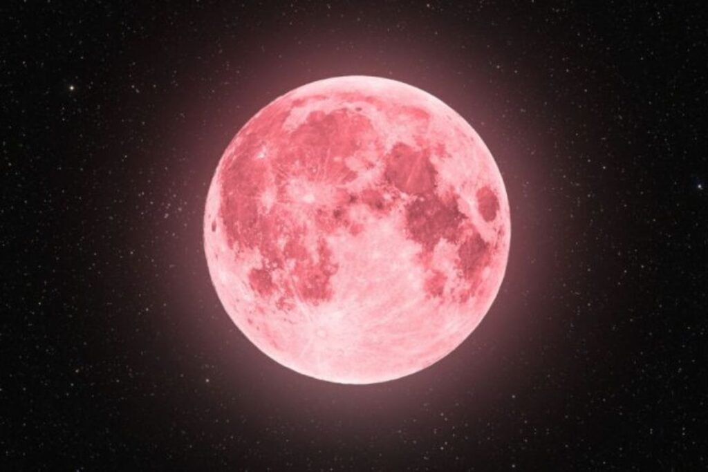 cuándo ver la Luna Rosa de abril en Puebla