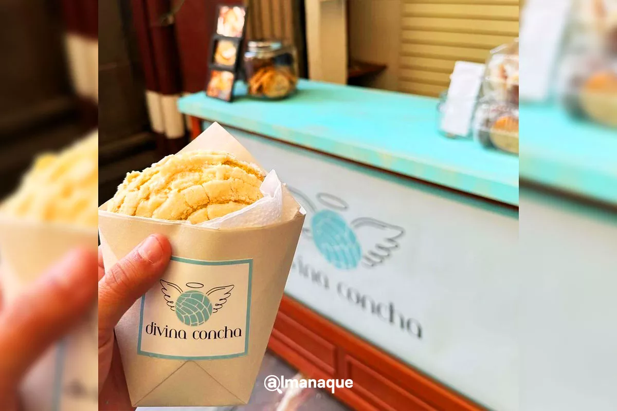 Divina Concha: Ofrecen las clásicas, rellenas y vasos comestibles en el zócalo de Puebla 1 Divina Concha