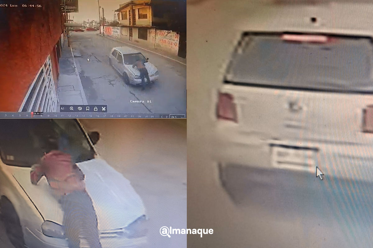 VIDEO: Trabajador de Bimbo choca a taxista y luego se lo lleva colgado en su cofre en Xonacatepec 1 portada hombre arrollado