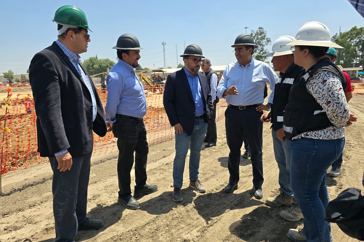 Sergio Salomón supervisa avances del CIITA en San José Chiapa 1 supervision ciita setgio salomon