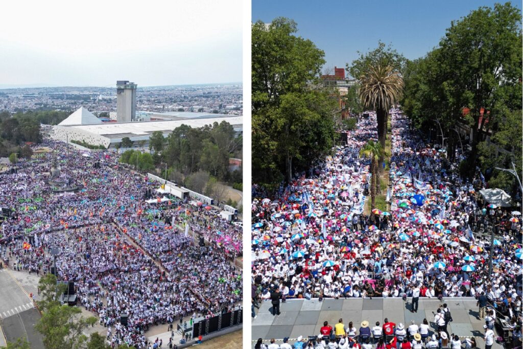 Cierre de campaña en Puebla Armenta reporta 60 mil asistentes y Lalo Rivera 38 mil 