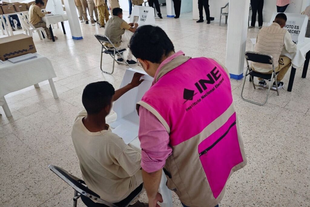 Concluyen SSP e INE jornada de voto anticipado en centros penitenciarios