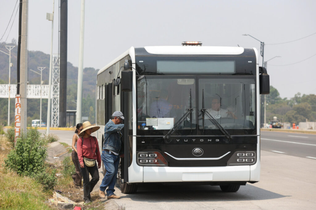 Metrobus Linea 4 pruebas Periferico Ecologico de Finsa a Chachapa 10