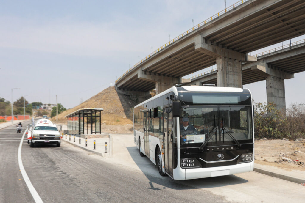Metrobus Linea 4 pruebas Periferico Ecologico de Finsa a Chachapa 3