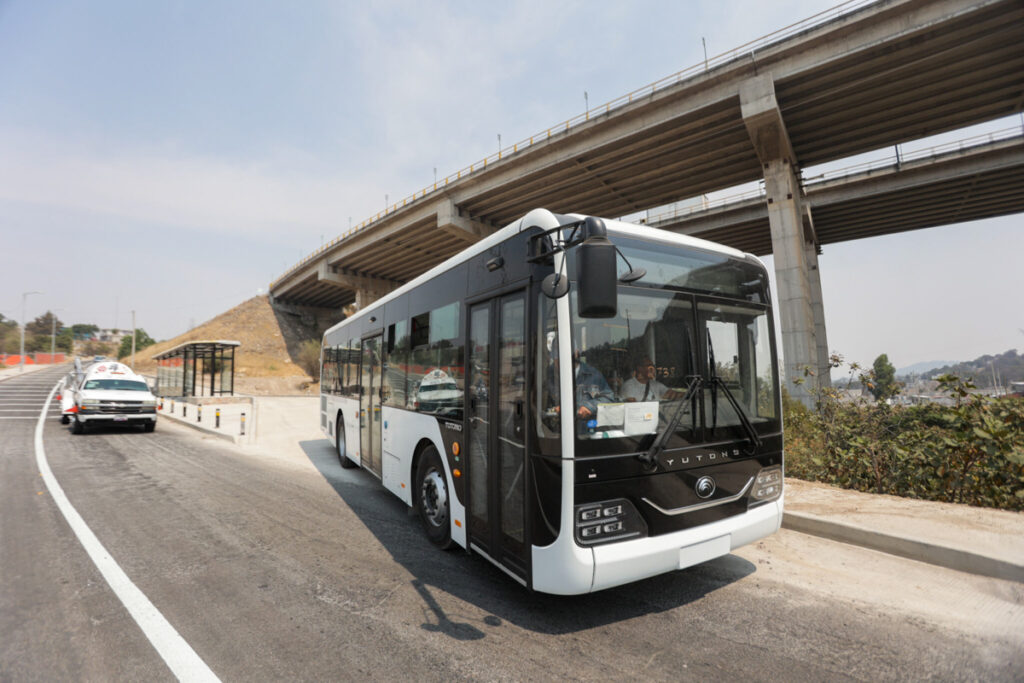 Metrobus Linea 4 pruebas Periferico Ecologico de Finsa a Chachapa 4