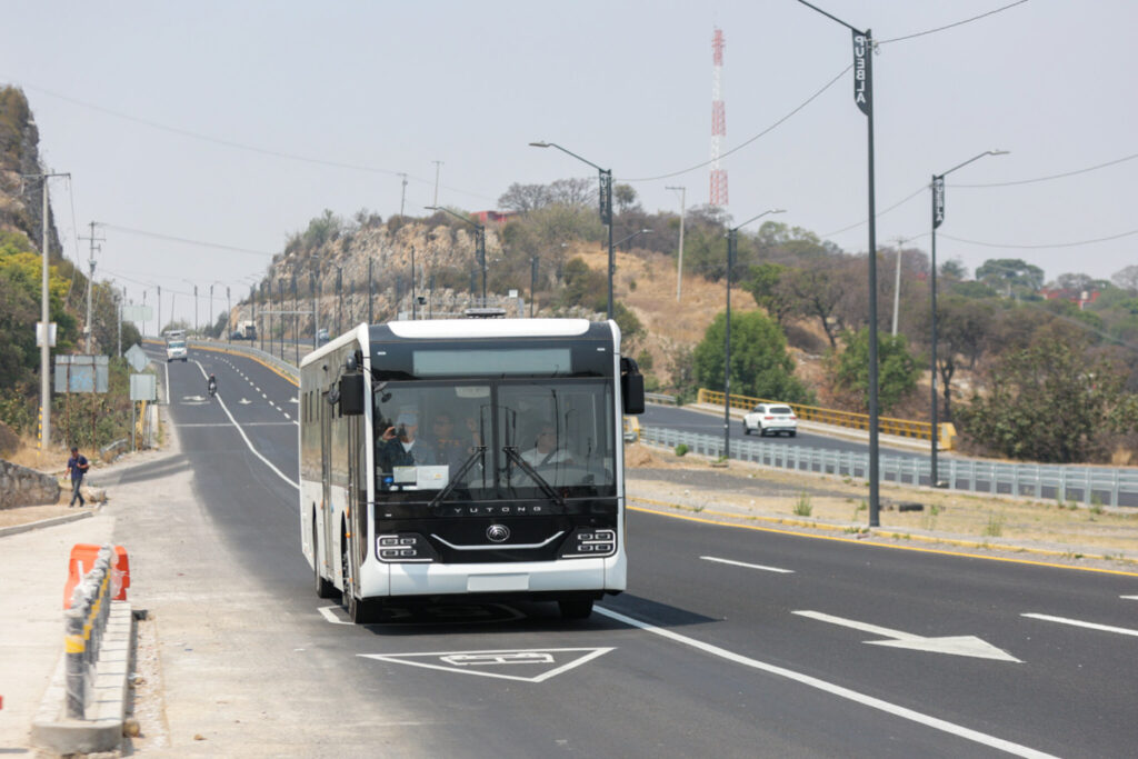 Metrobus Linea 4 pruebas Periferico Ecologico de Finsa a Chachapa 5