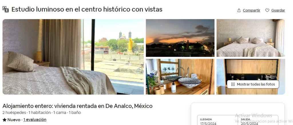 Precios Airbnb en barrios antiguos de Puebla 1
