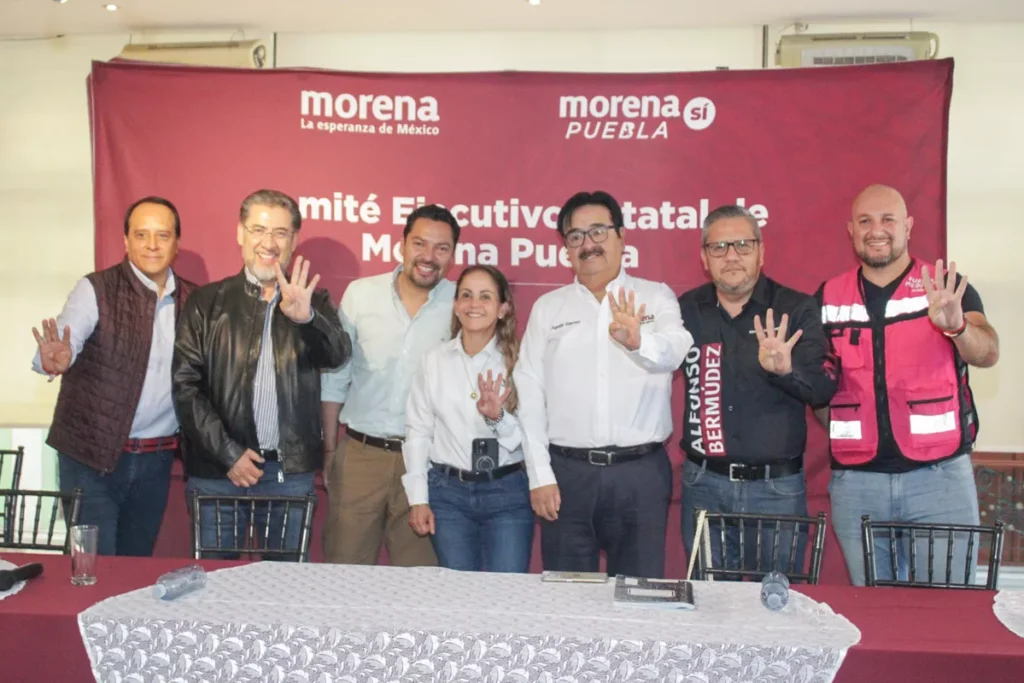 Rueda de prensa Comite Ejecutivo Estatal de Morena Puebla 4