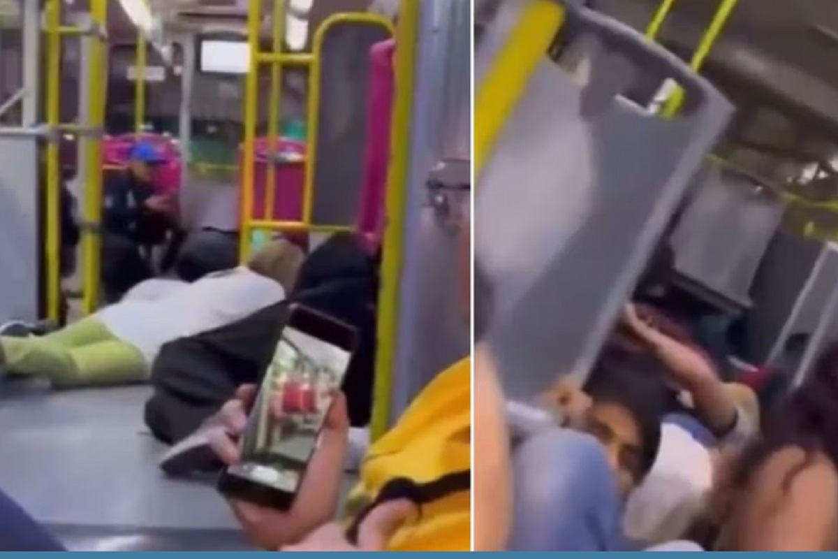 VIDEO “¡Arránquele wey!” Pasajeros captan balacera en plena línea 6 del Metrobús