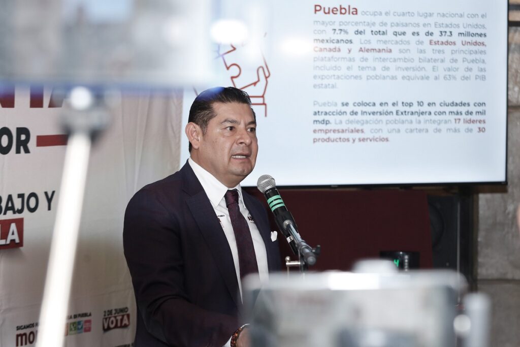“Ya son eventos partidistas”, dice Armenta sobre marcha de marea rosa