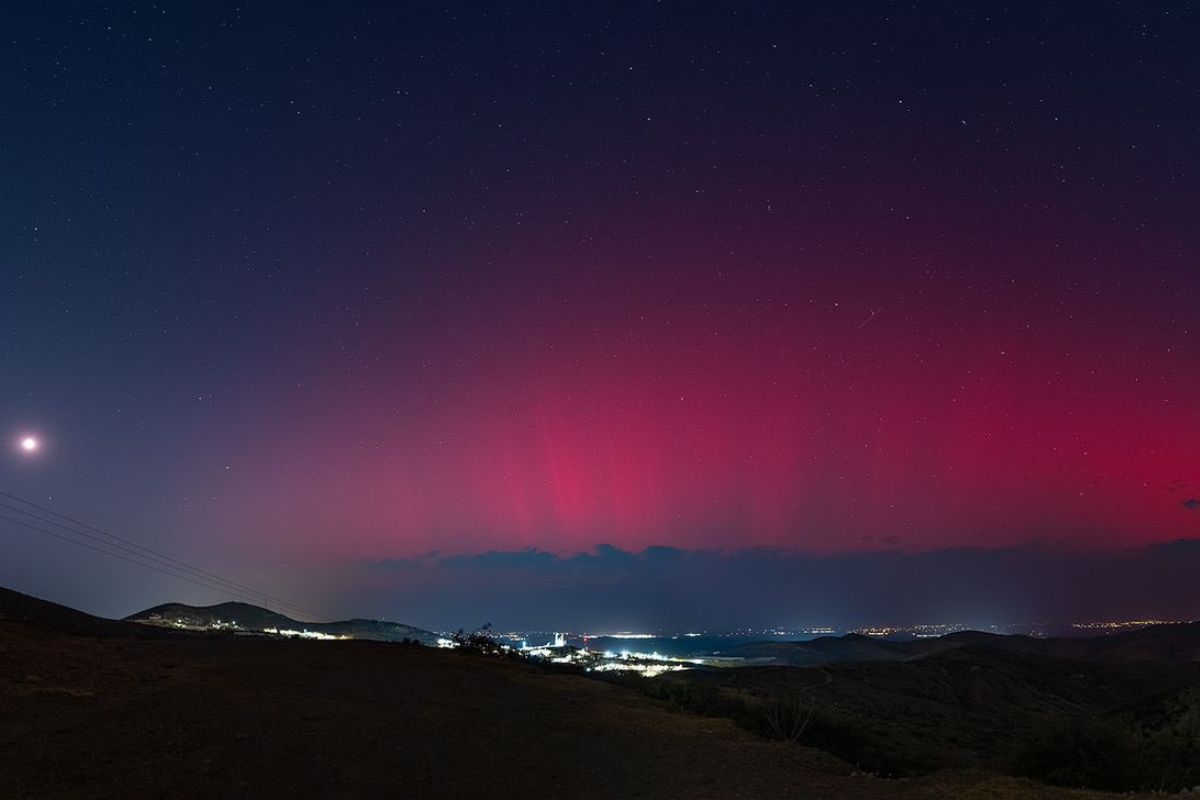 (FOTOS) En varios estados de México se logran ver sorprendentes auroras boreales por la tormenta solar 1 tormenta solar provoca auroras boreales en México