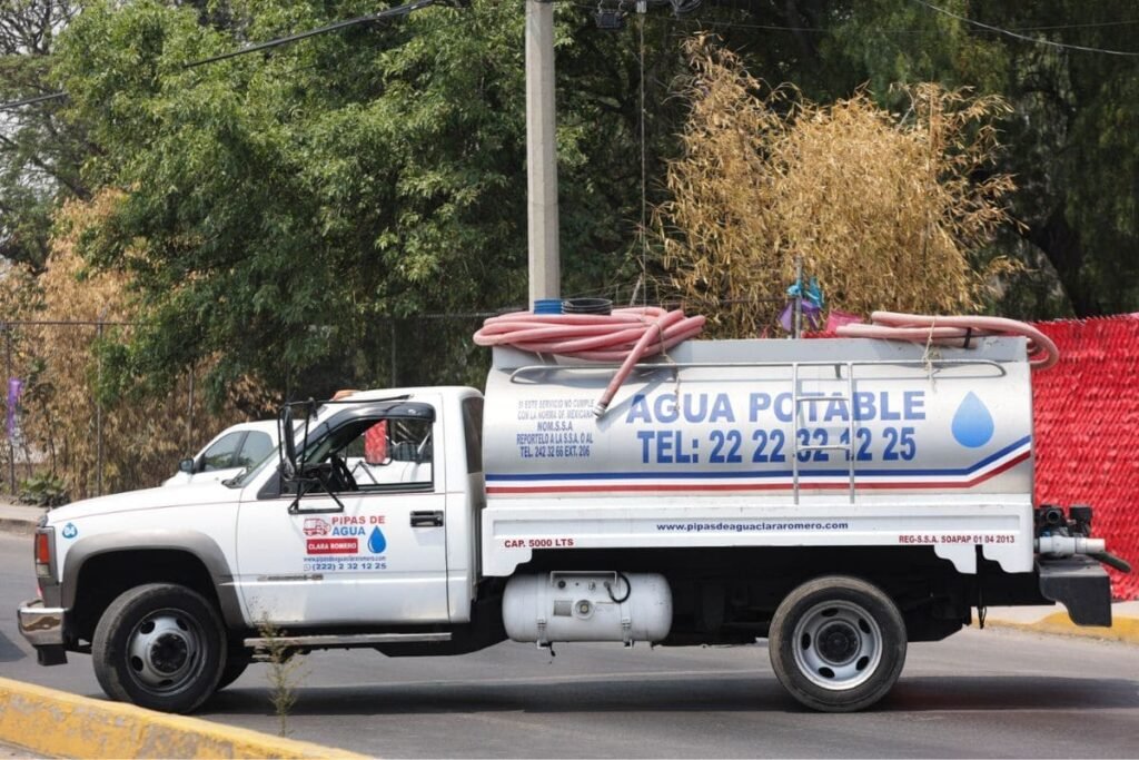 costos de pipas de agua en Puebla