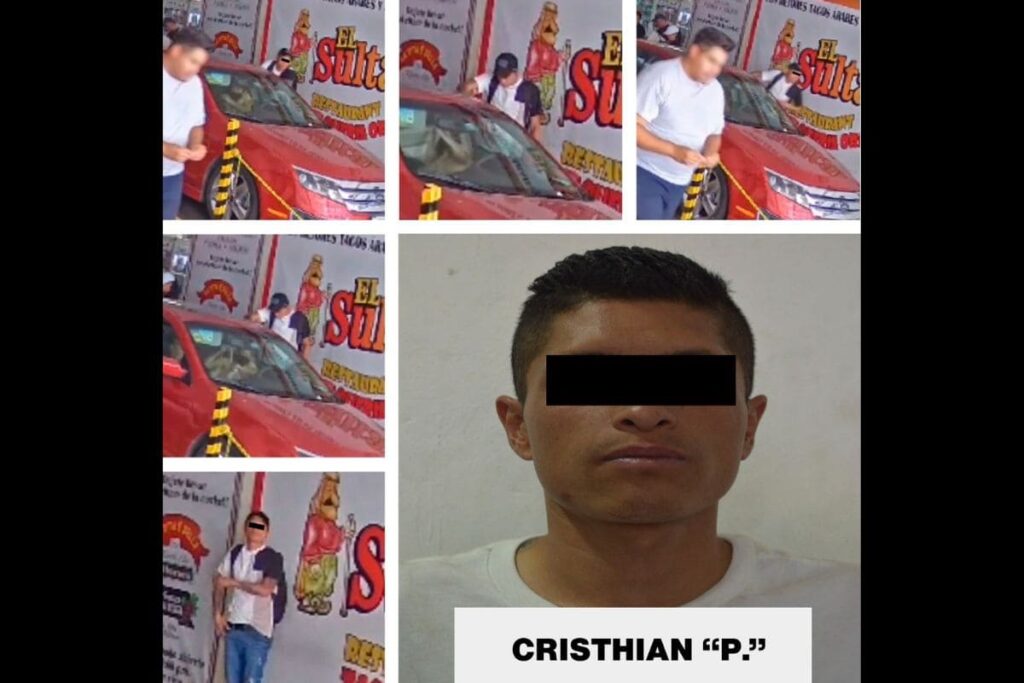 detienen a sujeto por robar aretes en estacionamiento del Centro de Puebla