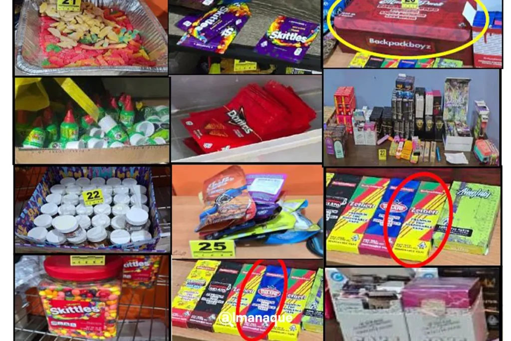 dulces marihuana confiscados