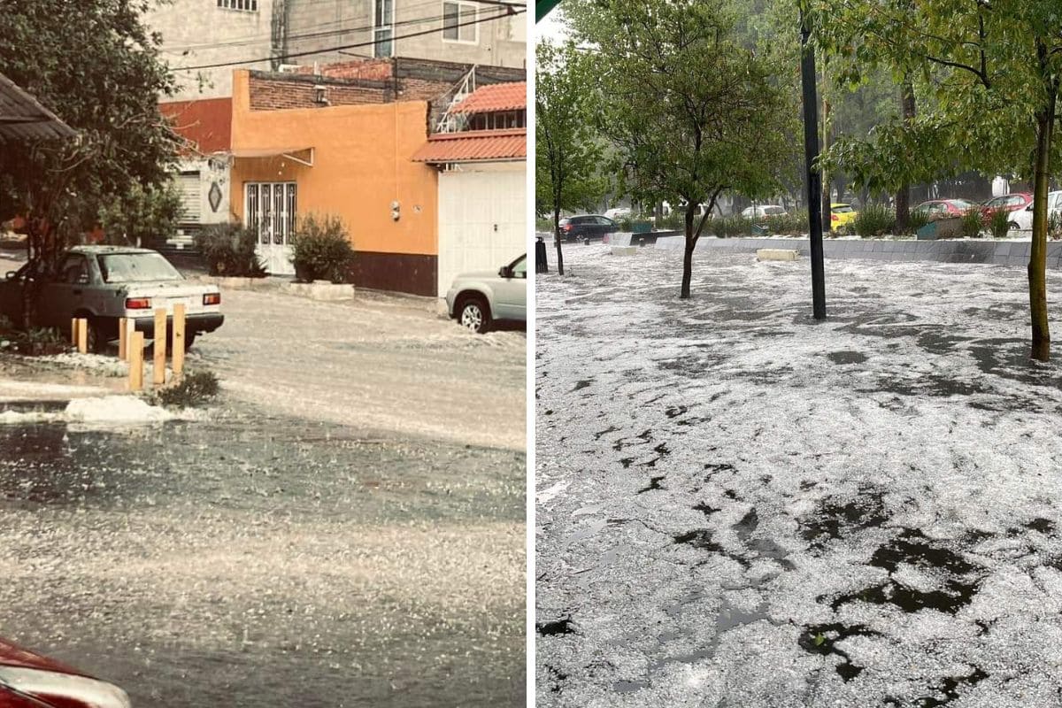 (VIDEOS y FOTOS) Granizada y fuertes vientos azotan la ciudad de Puebla 1 granizada en Puebla