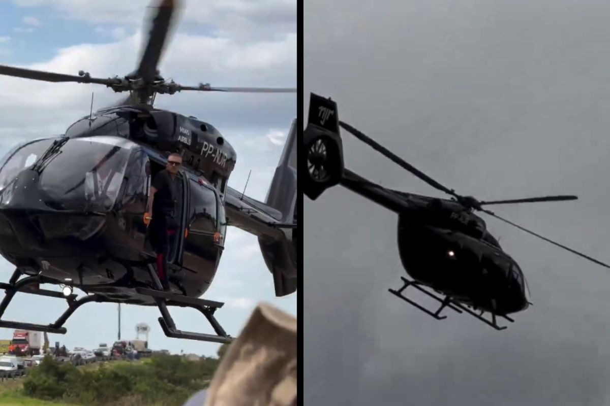 Neymar presta su helicóptero para evacuar damnificados por inundaciones en Brasil 1 helicóptero de Neymar Jr inundaciones en Brasil
