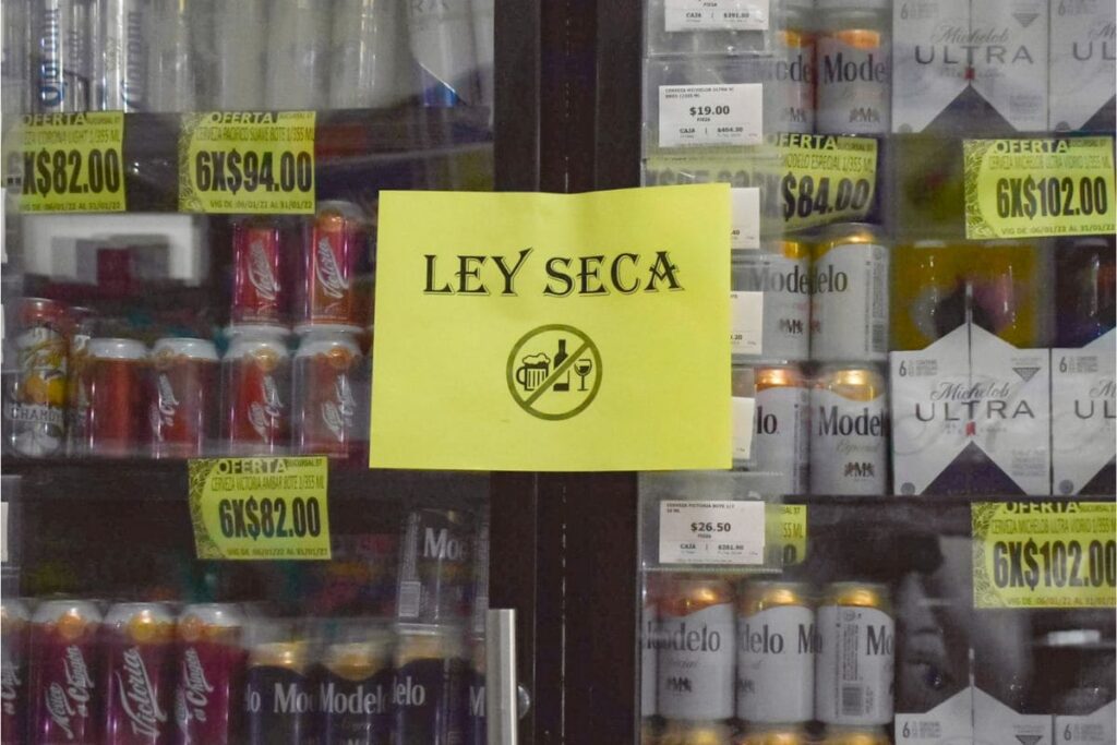 ley seca en Puebla 2 de junio