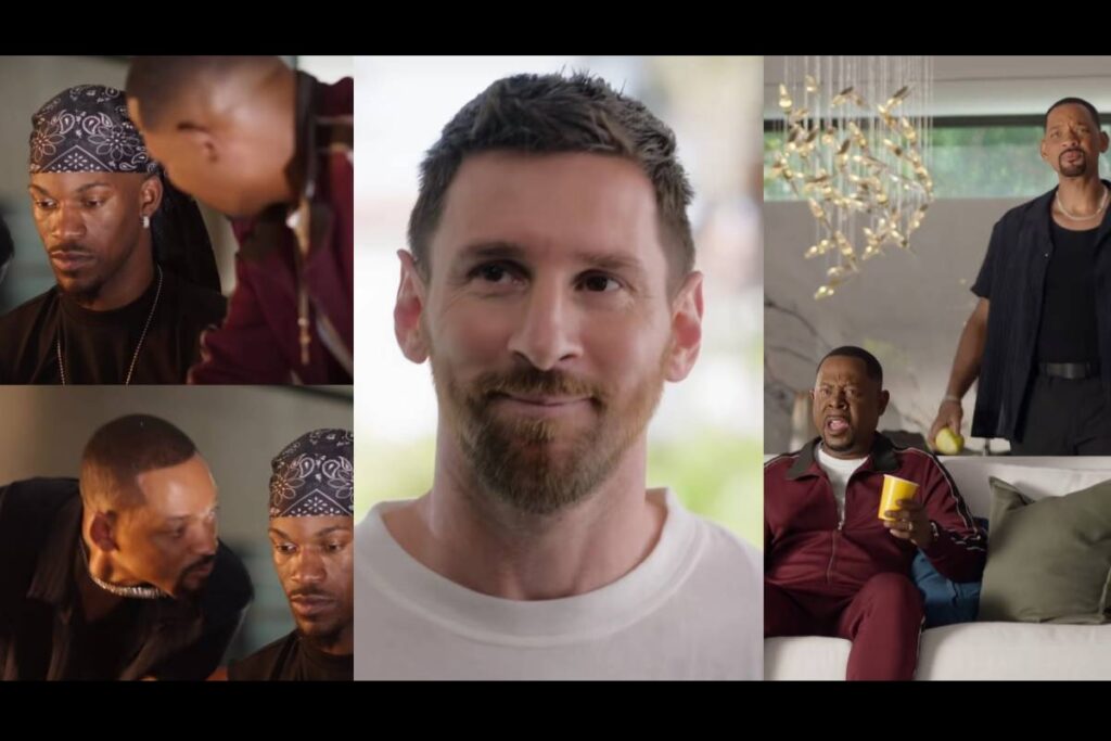 Así fue la actuación de Messi en la promoción de la película "Bad Boys" junto a Will Smith