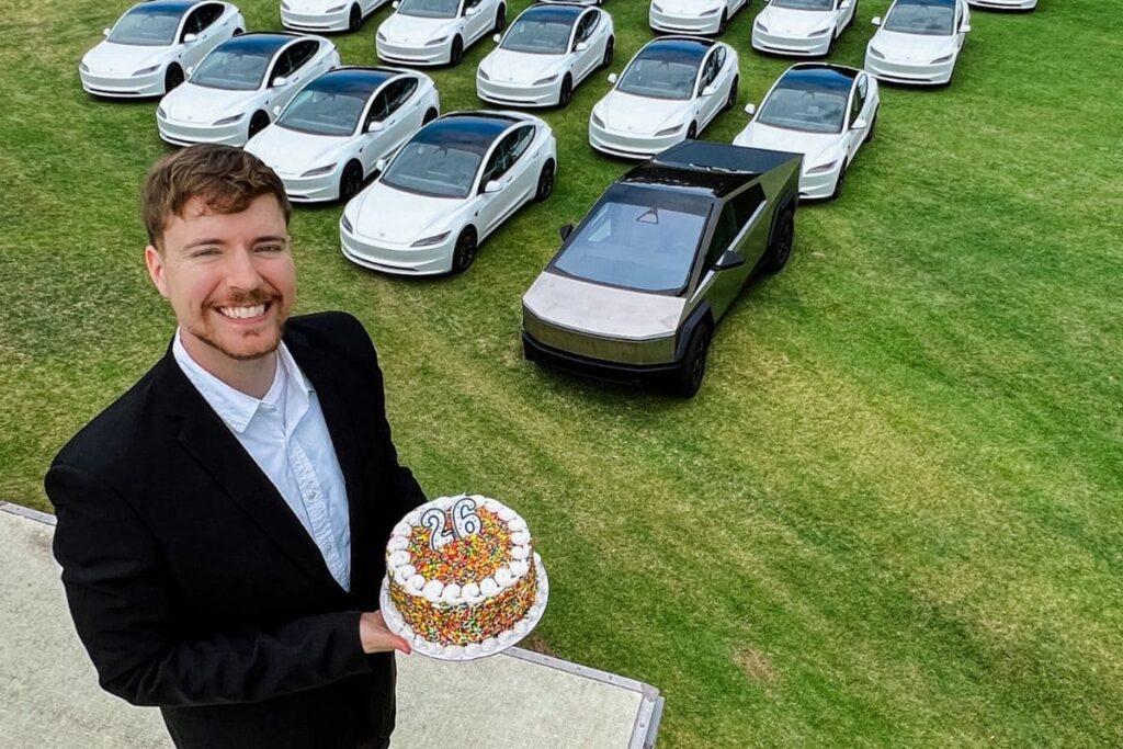MrBeast regalará 26 Tesla