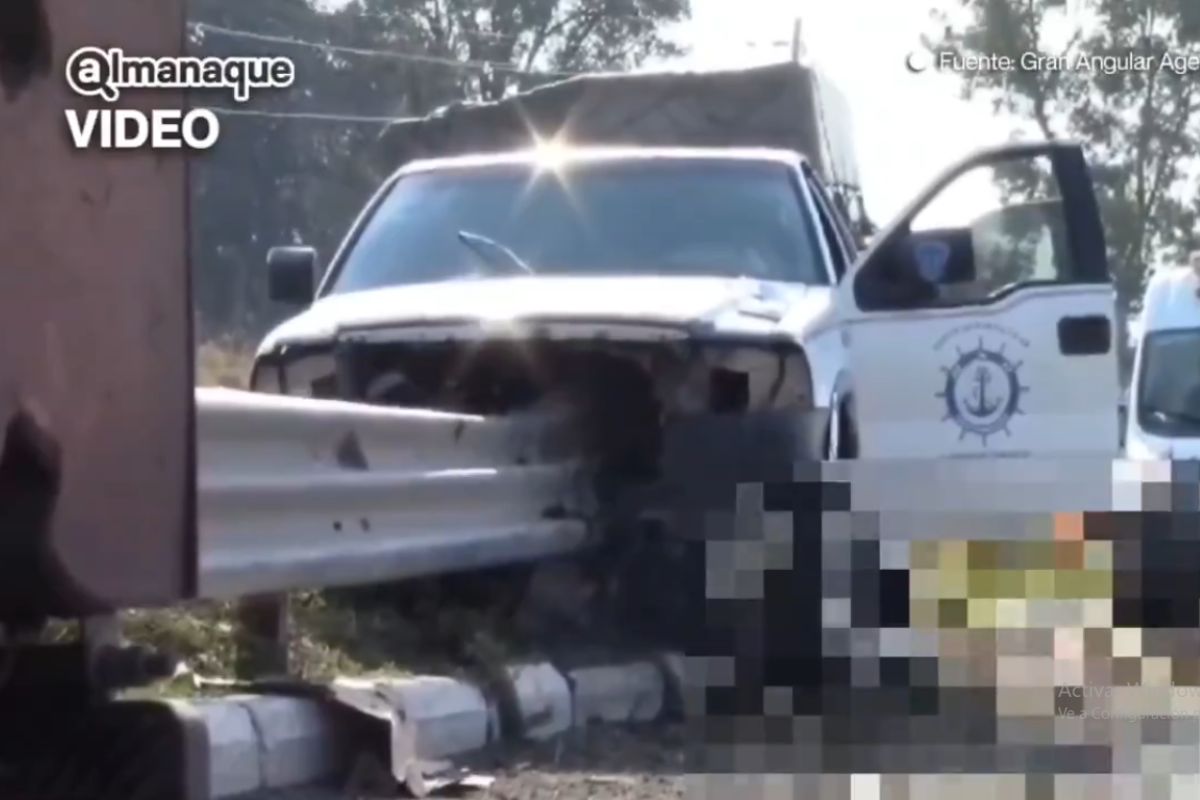 Barra de contención atraviesa camioneta en la autopista Puebla-Orizaba; conductor muere 1 muere conductor en la Puebla-Orizaba