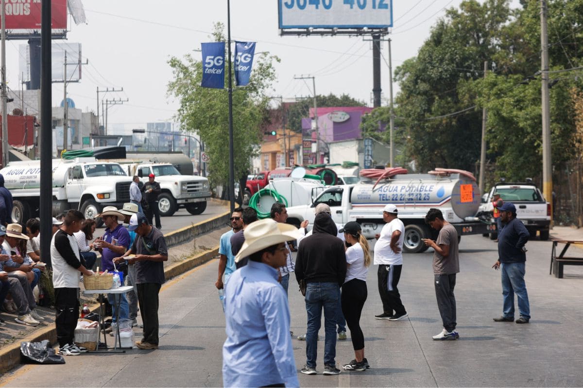 piperos de Puebla bloquena calles