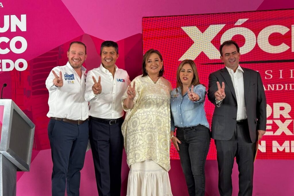 Xóchitl Gálvez y Lalo Rivera proponen conectar a Puebla y estados del centro a un C5
