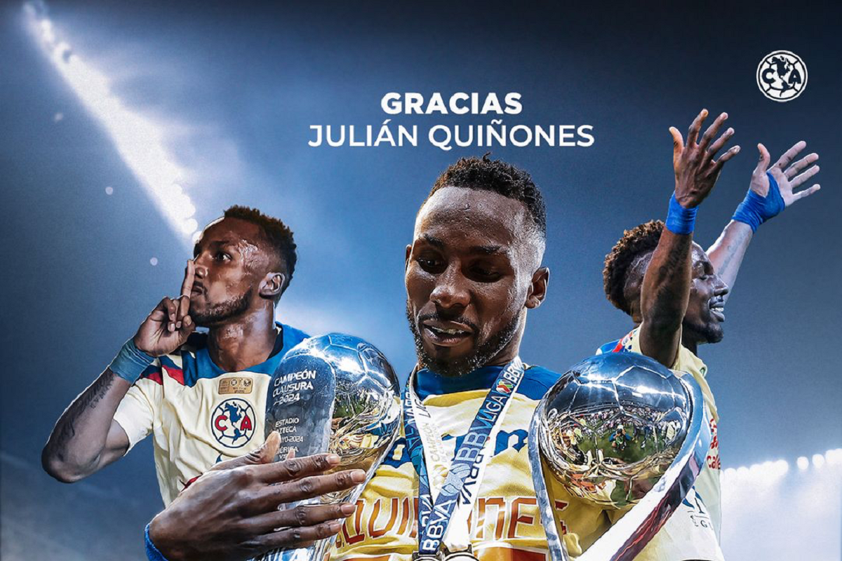América despide oficialmente a Julián Quiñones 1 América despide oficialmente a Julían Quiñones