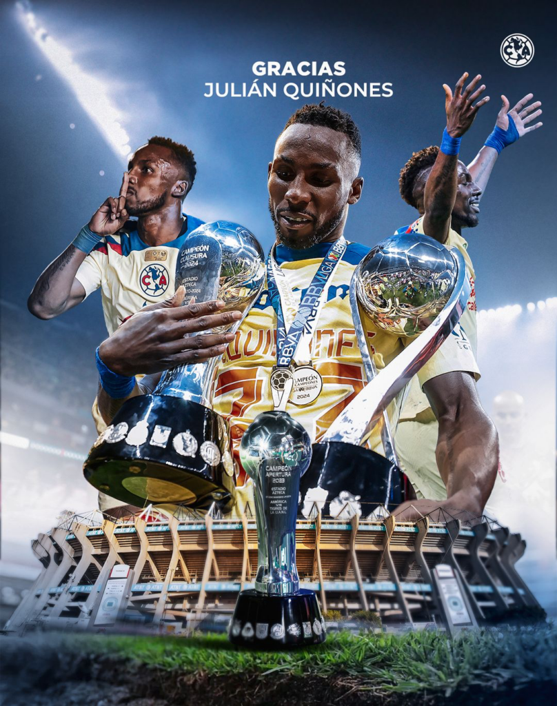 América despide oficialmente a Julián Quiñones 5 América despide oficialmente a Julían Quiñones