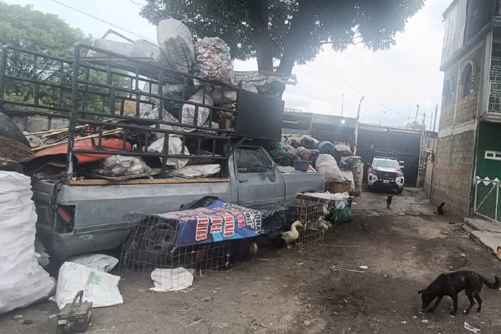 Aseguran inmueble donde desmantelaban vehículos robados en Texmelucan