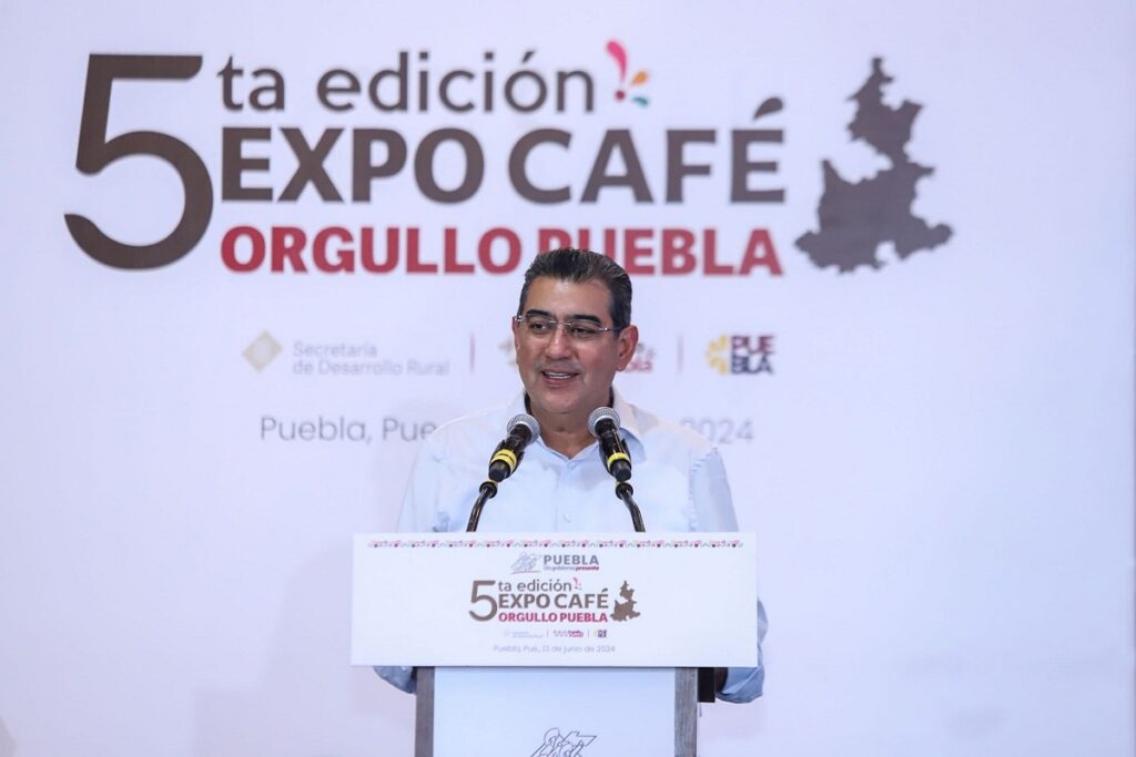 Inaugura Sergio Salomón 5ª edición de la expo Café Orgullo Puebla