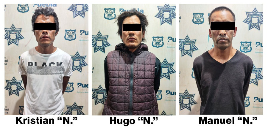 Policía Municipal de Puebla detuvo a cinco personas por robo a transeúnte 6 Policía municipal de Puebla detuvo a cinco personas por robo a transeúnte