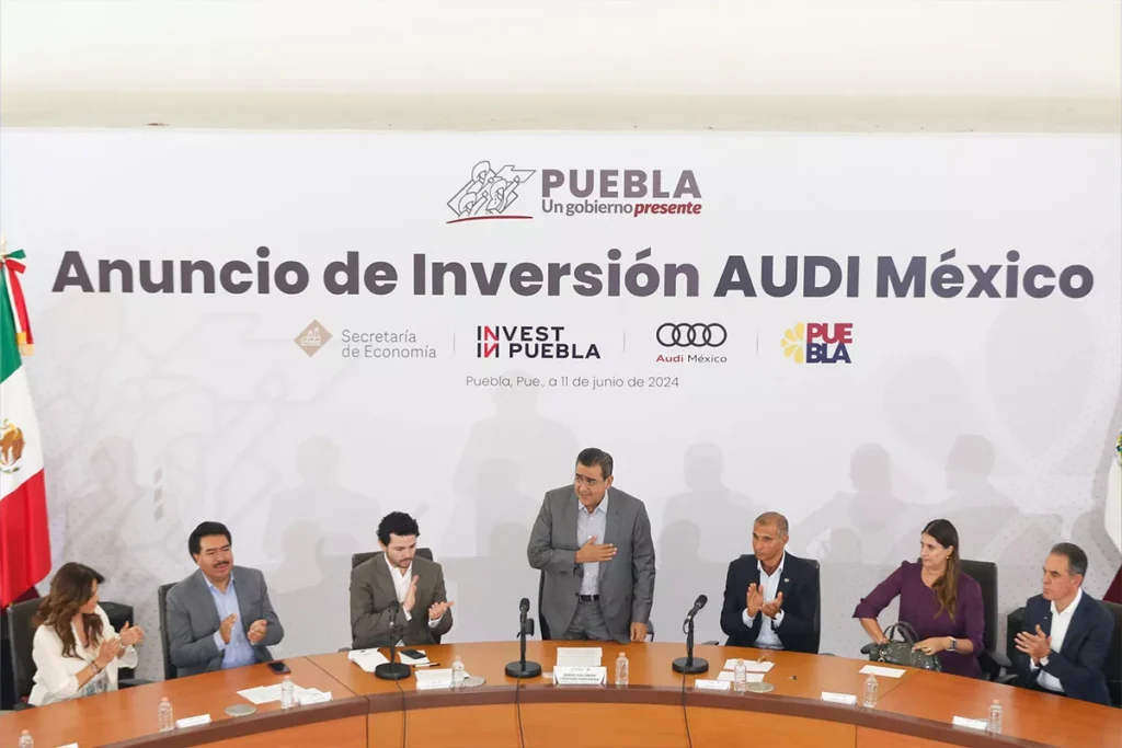 Audi invertirá mil millones de euros en Puebla; fabricarán autos eléctricos 11 Sergio Salomon Puebla Inversion AUDI 3