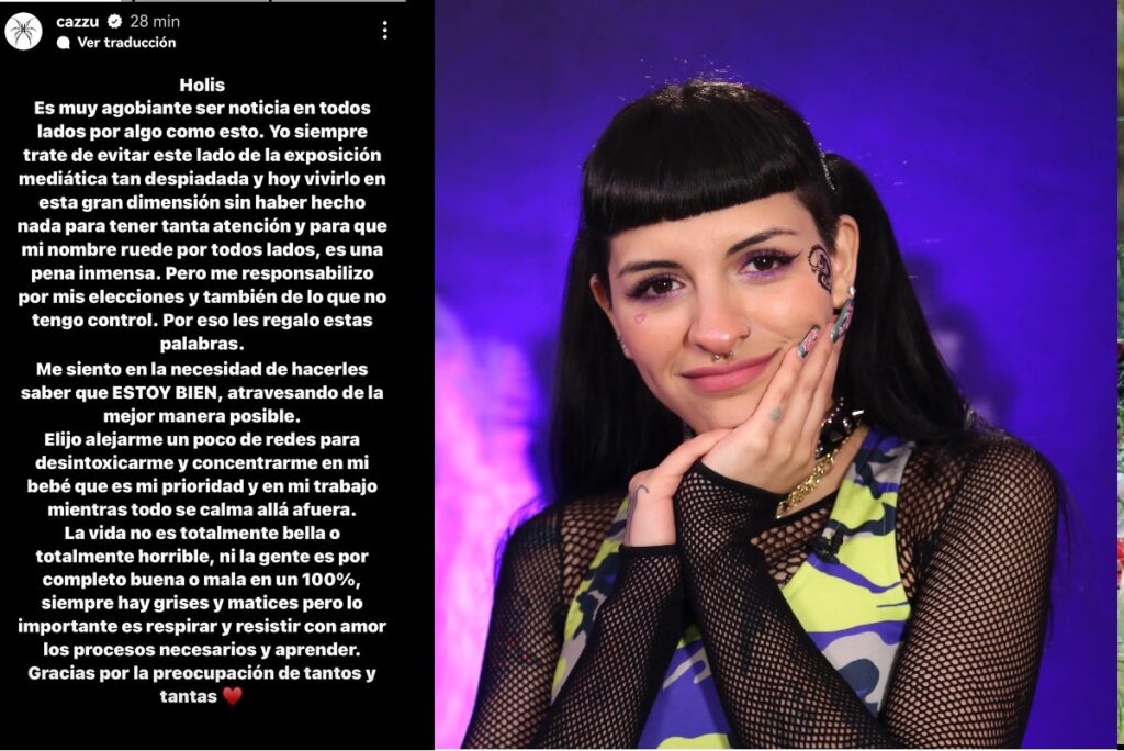 cazzu se aleja de redes sociales