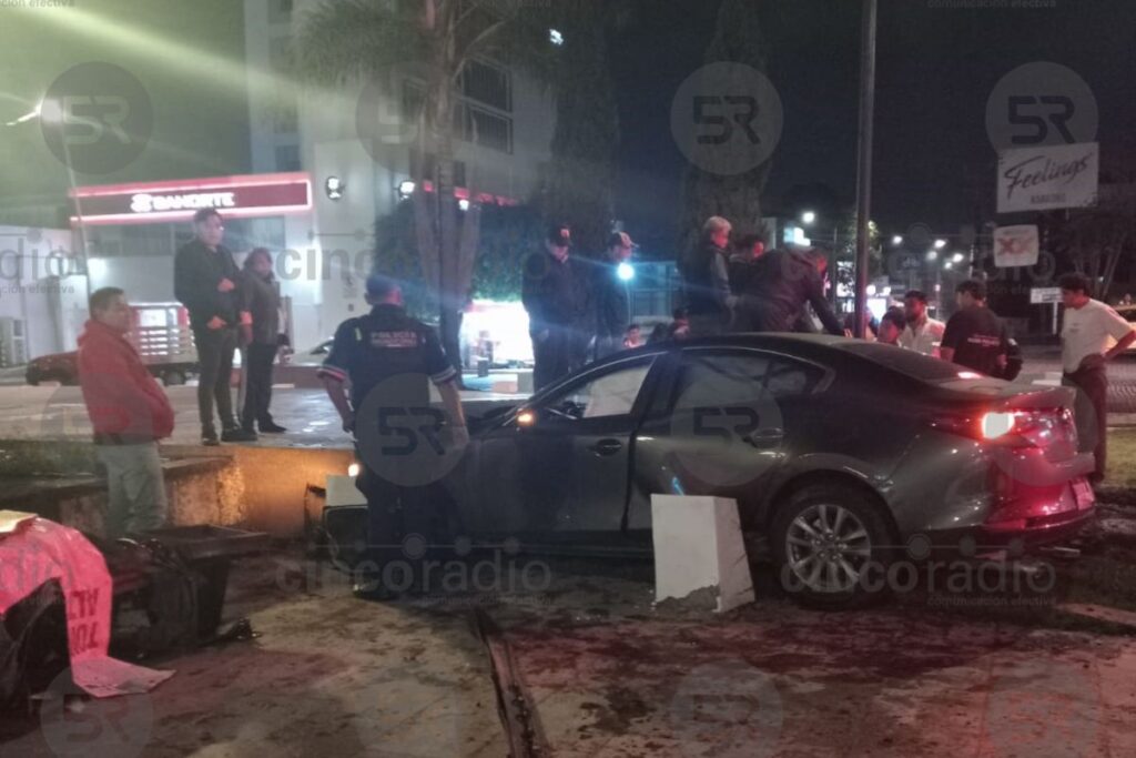 choque avenida Juárez Puebla