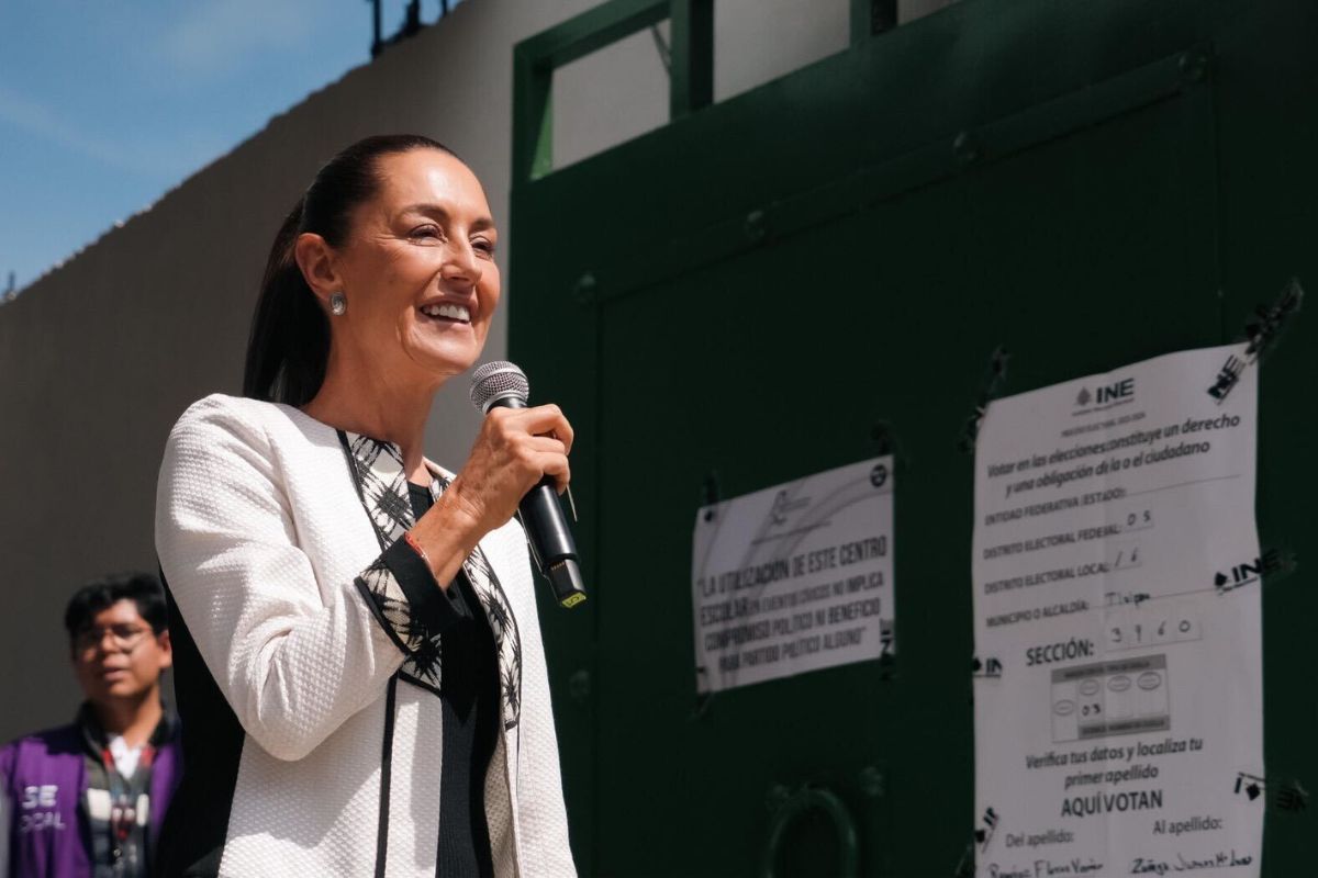 Claudia Sheinbaum acude a emitir su voto en CDMX 1 Claudia Sheinbaum emite su voto 2024