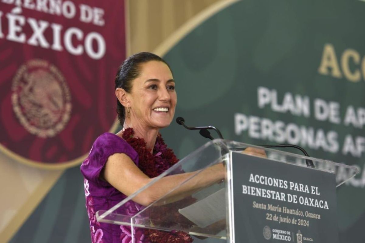 (VIDEO) Sismo en Huatulco interrumpe discurso de Claudia Sheinbaum durante evento 1 Claudia Sheinbaum sismo Huatulco