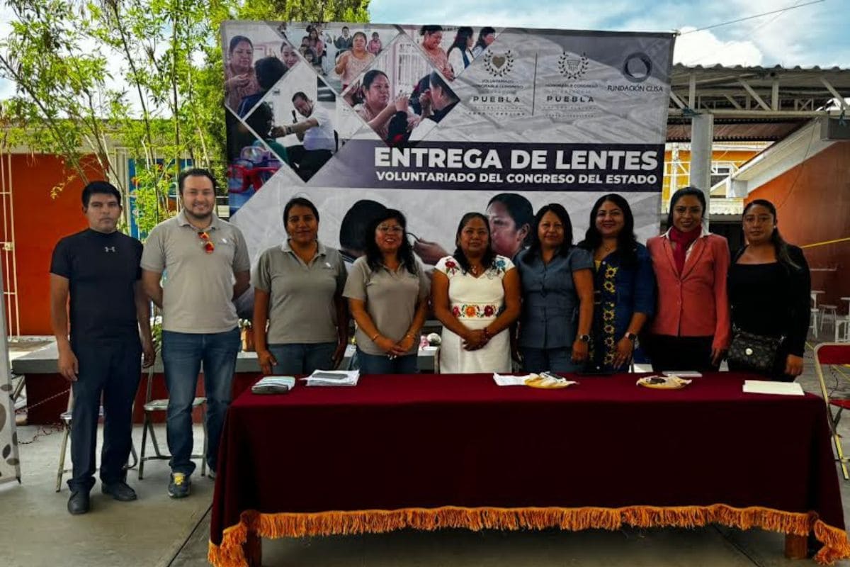 Entrega Voluntariado del Congreso lentes gratuitos a niñas y niños de San Gabriel Chilac 1 Congreso de Puebla da lentes gratis Chilac
