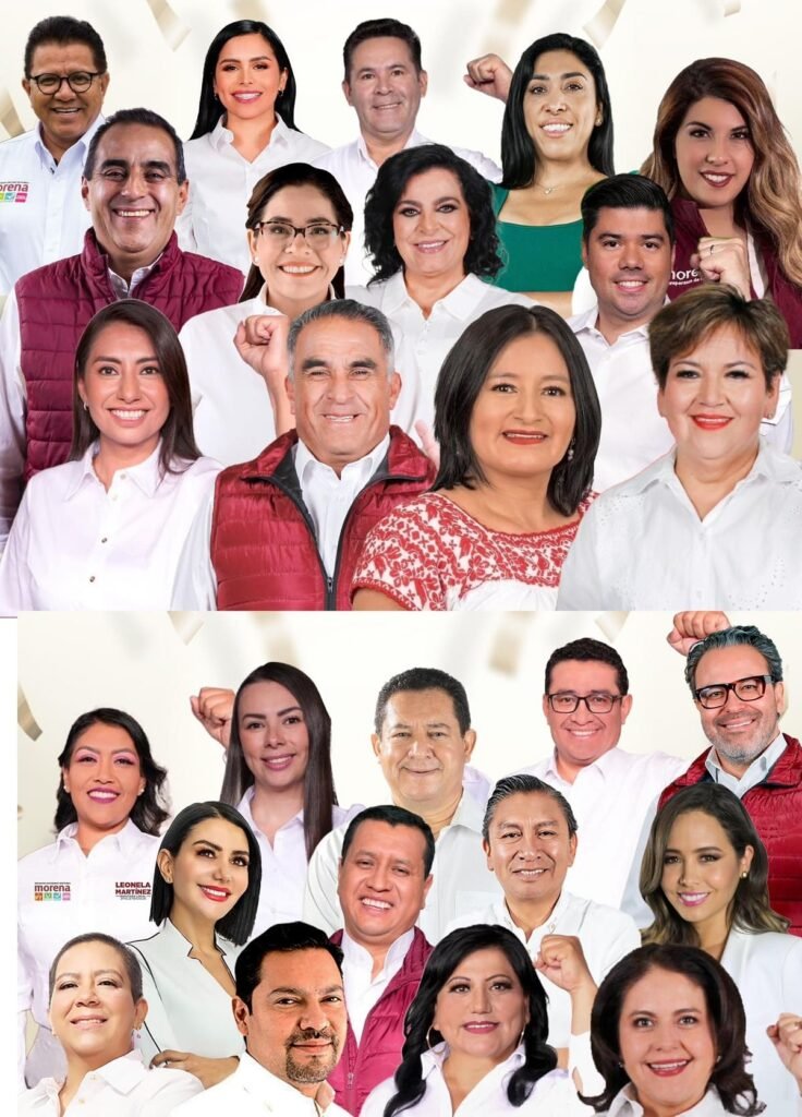 Los 26 diputados de Morena en Puebla electos el 2 de junio de 2024