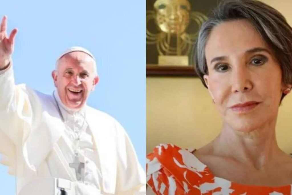Florinda Meza reunión con el Papa Francisco