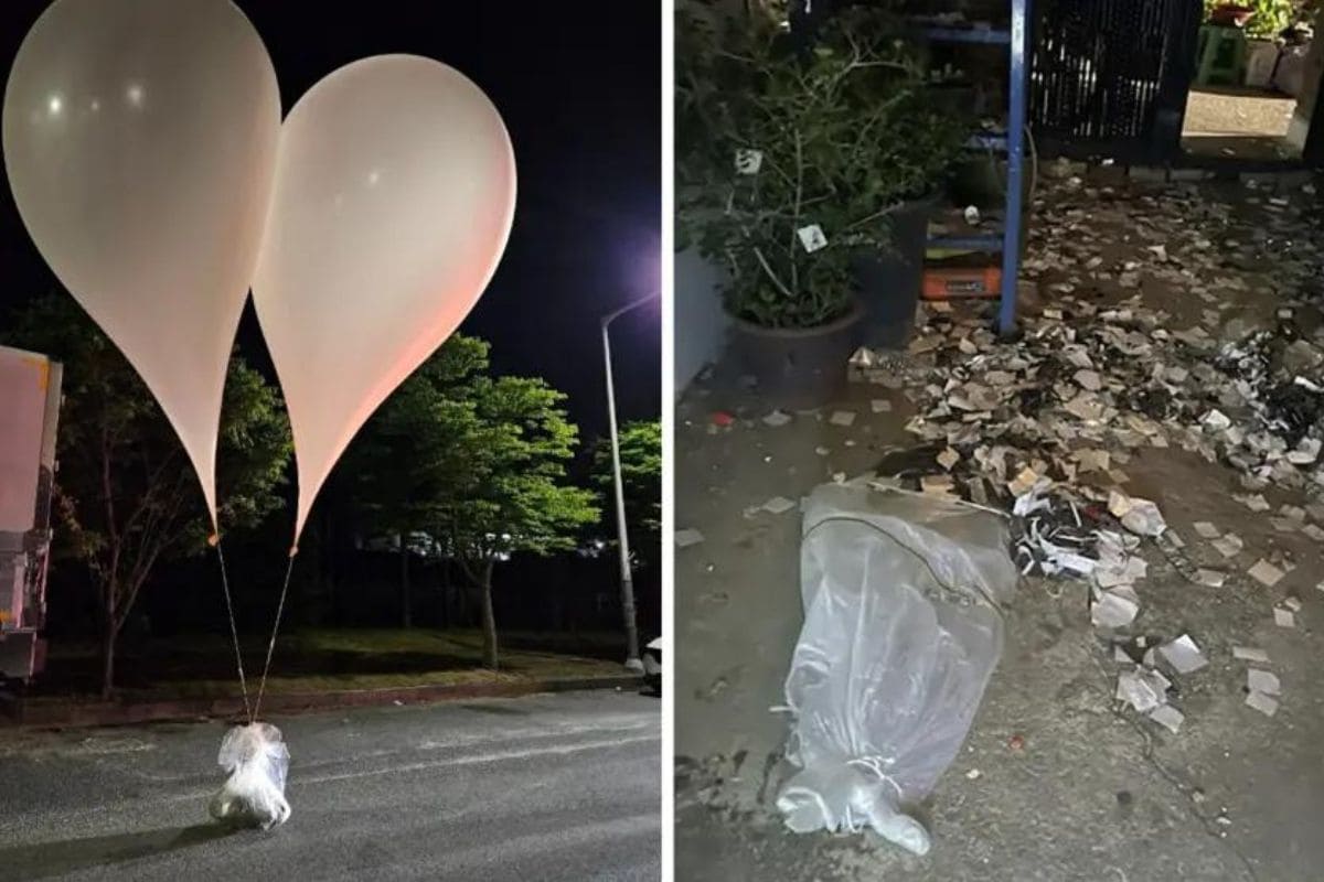 Globos lanzados a Corea del Sur tenían parásitos de excremento humano 1 Corea del Sur globos con excremento