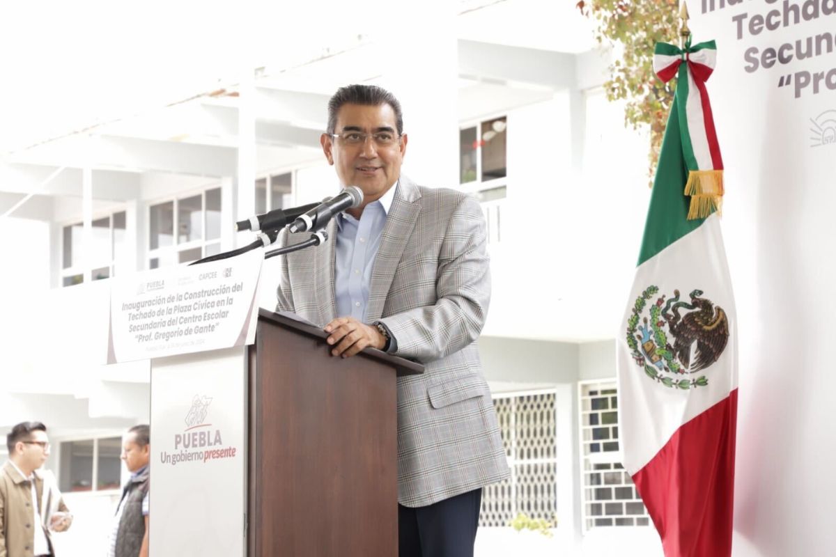 Fortalece gobierno de Puebla infraestructura educativa para garantizar desarrollo académico 1 Sergio Salomón infraestructura educativa