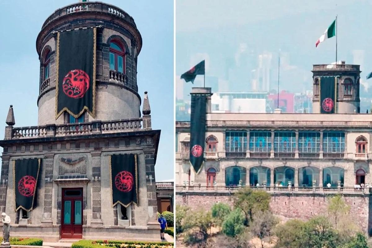 House of the Dragon llega al Castillo de Chapultepec para promocionar segunda temporada 1 House of the Dragon en Castilla de Chapultepec
