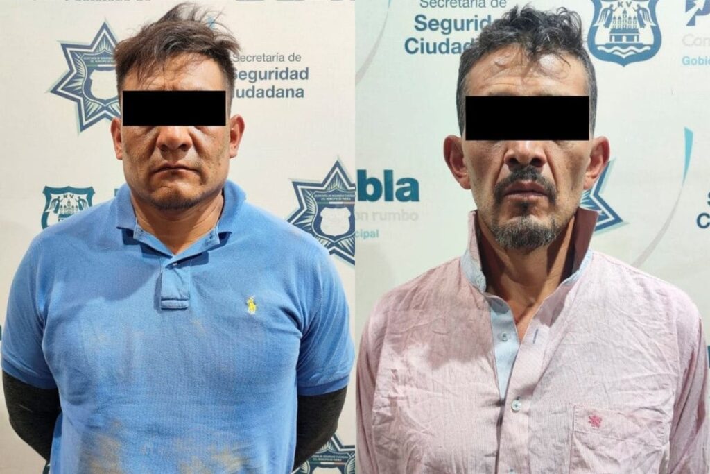 integrantes de "los Minis" detenidos en Puebla
