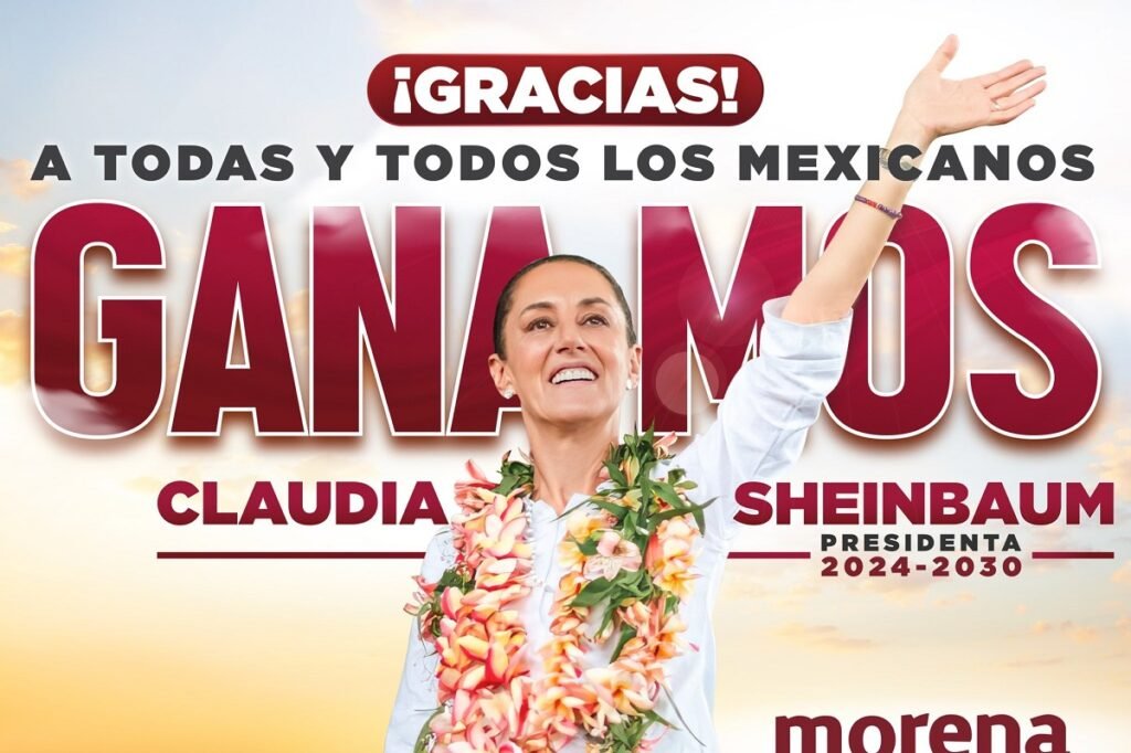 Morena da por ganadora a Claudia Sheinbaum