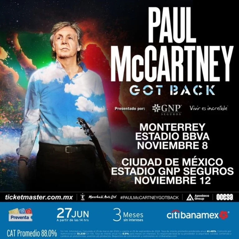 Paul McCartney vuelve a México al Estadio GNP Seguros 6 Paul McCartney