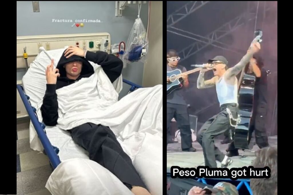 este es el momento en el que peso pluma se fractura el tobillo