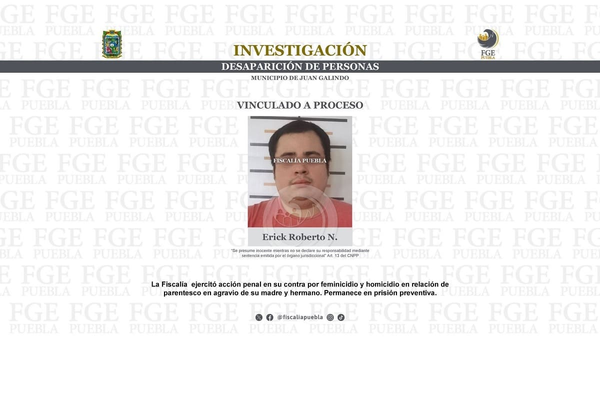 Erick Roberto mató a su mamá y hermano con autismo en Juan Galindo: Ocultó sus cuerpos en una bodega 1 Erick Roberto mató a su mamá y hermano en Juan Galindo