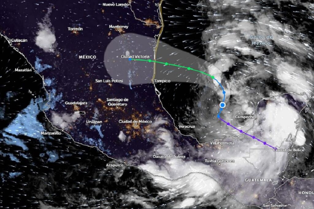 Se esperan lluvias fuertes en Puebla por llegada de ciclón tropical Uno