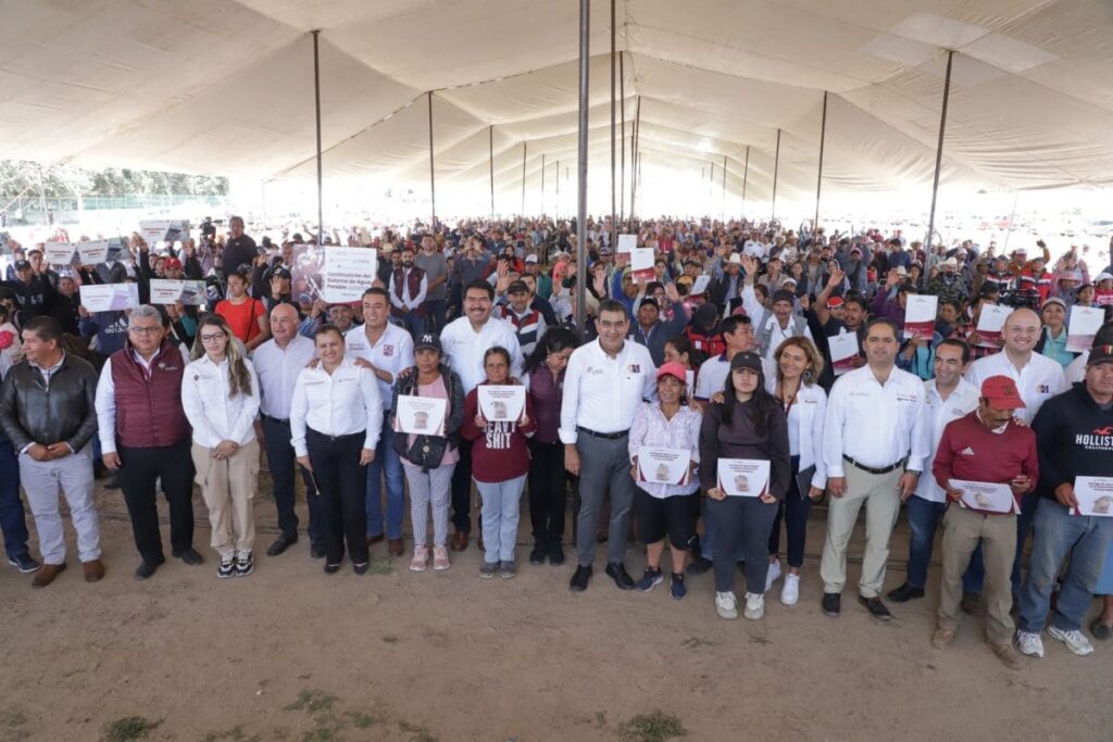 Sergio Salomón inversiones en el campo poblano