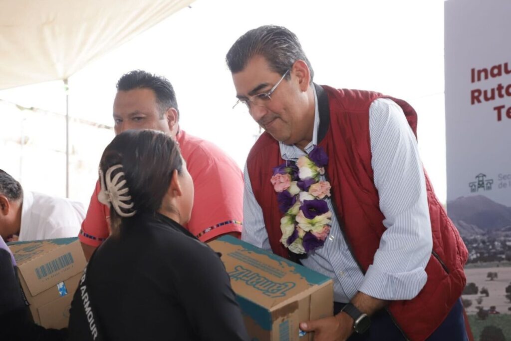 Sergio Salomón rehabilitación carretera San Juan